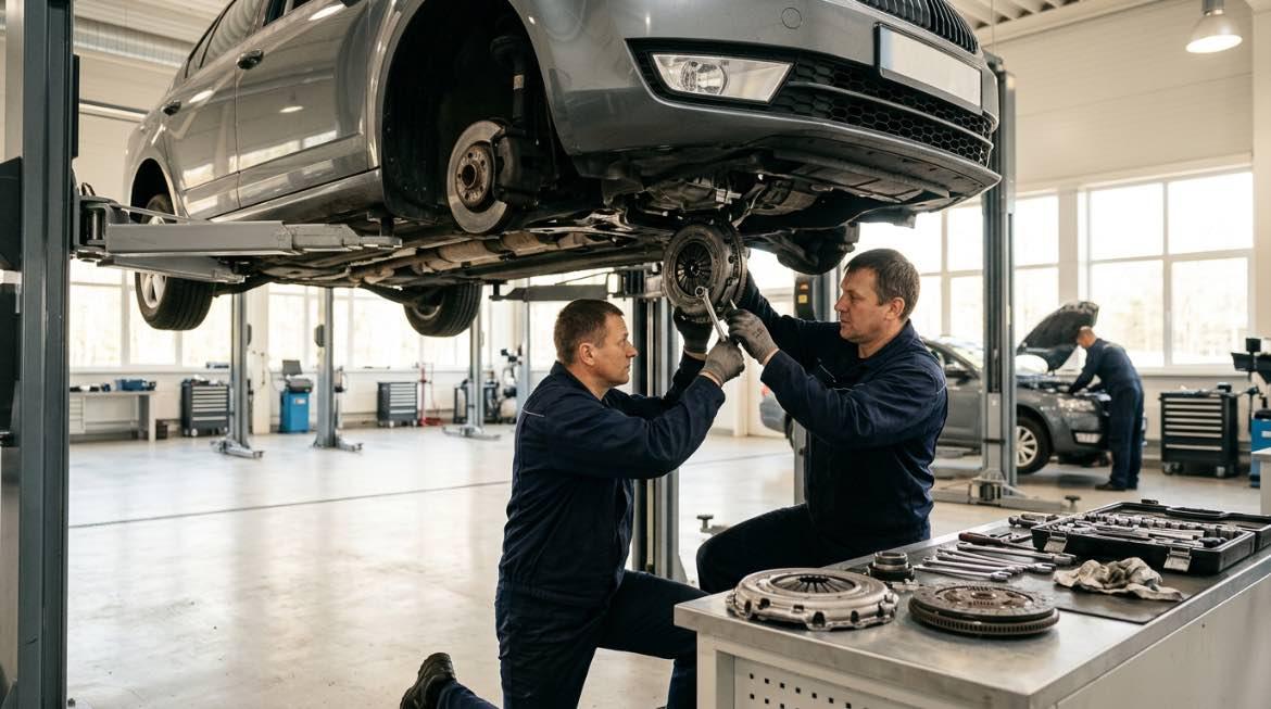 Sajūga nomaiņa Rīgā - AUTOARA – darbi autoservisā Vilnius