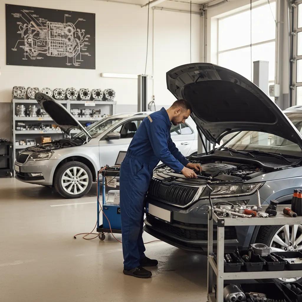 Škoda variklių remontas Vilniuje ir Kaune – darbai autoservise Vilnius