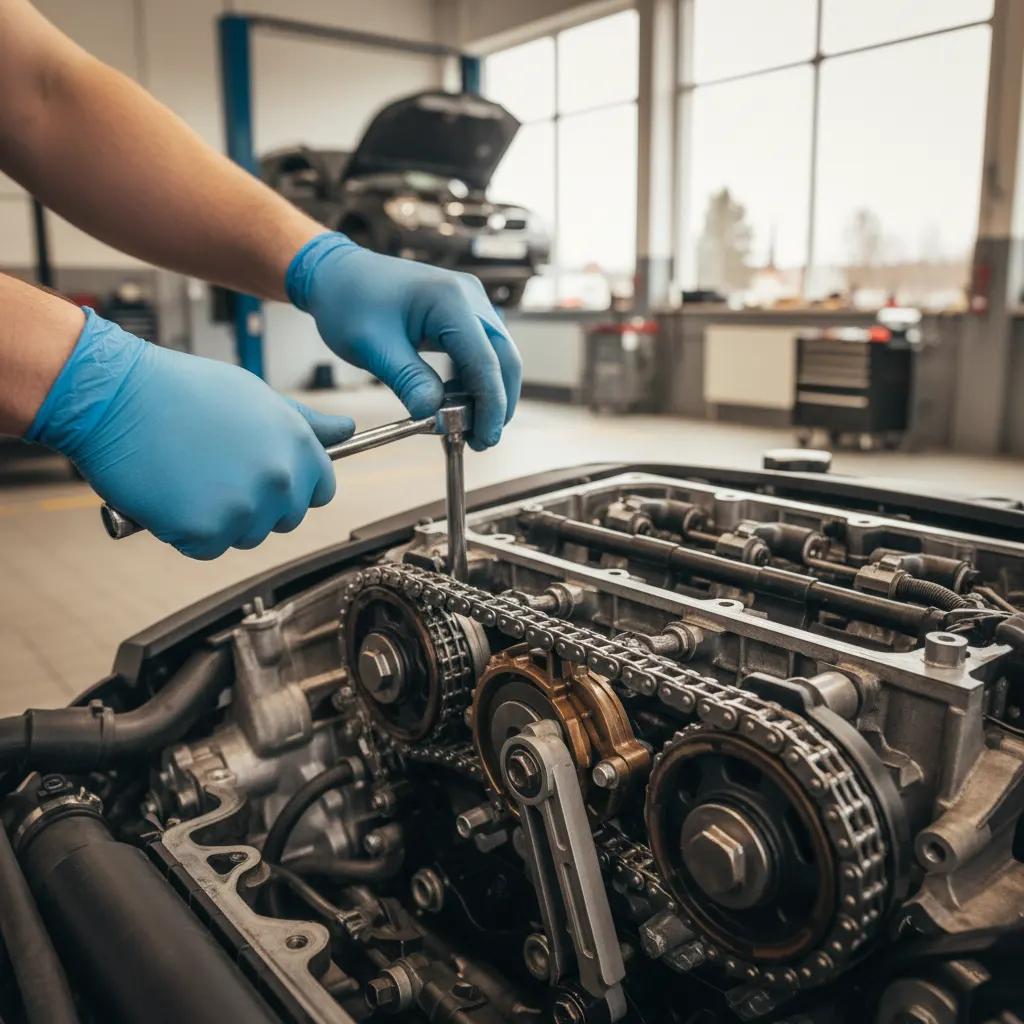 Variklio grandinės keitimas Vilniuje ir Kaune – proceso detalė, autoservisas Vilnius