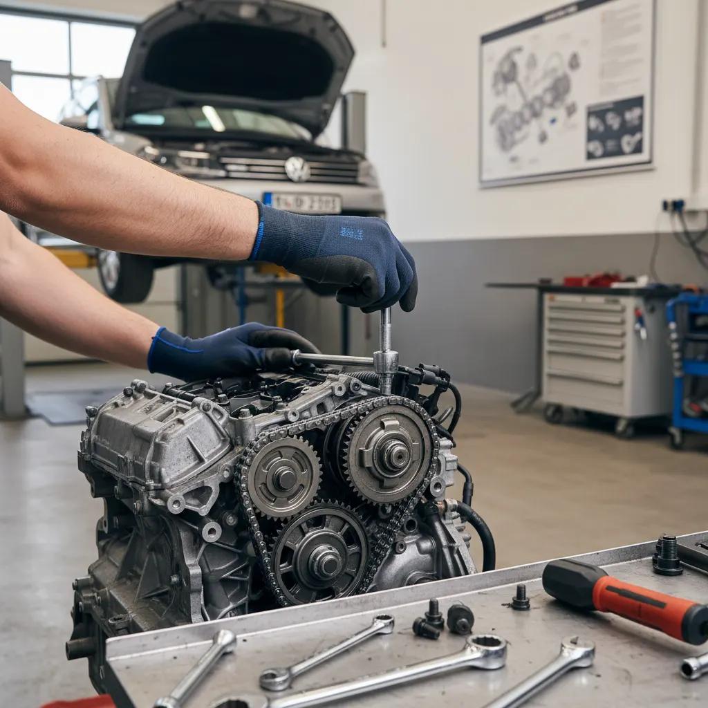 VW variklio grandinės keitimas Vilniuje ir Kaune – proceso detalė, autoservisas Vilnius